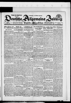 Deutsche allgemeine Zeitung on Jan 21, 1924