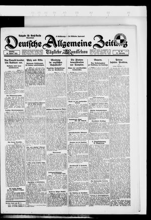 Deutsche allgemeine Zeitung vom 22.01.1924