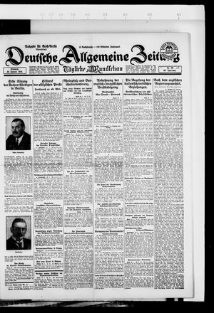 Deutsche allgemeine Zeitung vom 30.01.1924