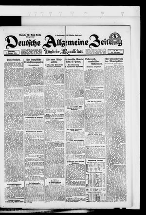 Deutsche allgemeine Zeitung vom 07.02.1924