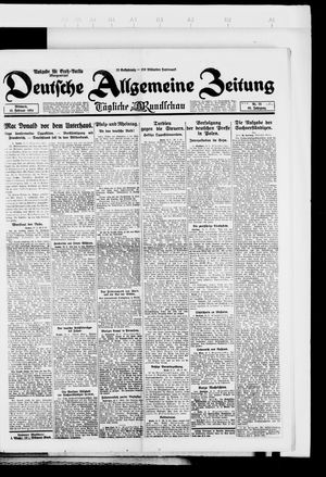Deutsche allgemeine Zeitung vom 13.02.1924