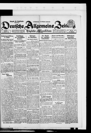 Deutsche allgemeine Zeitung vom 19.02.1924