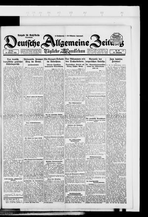Deutsche allgemeine Zeitung vom 22.02.1924