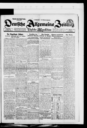 Deutsche allgemeine Zeitung vom 28.02.1924