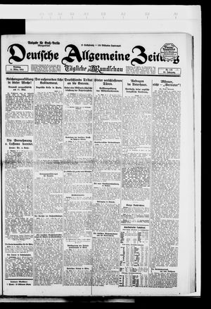 Deutsche allgemeine Zeitung vom 11.03.1924