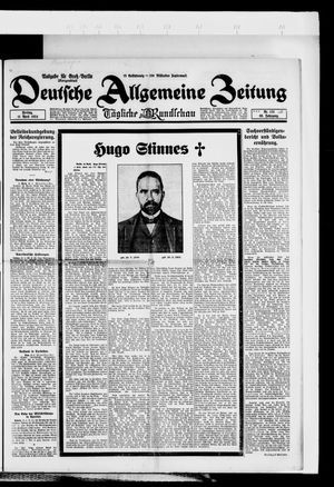 Deutsche allgemeine Zeitung vom 11.04.1924