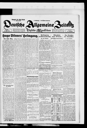 Deutsche allgemeine Zeitung vom 15.04.1924