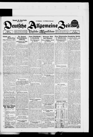 Deutsche allgemeine Zeitung vom 11.05.1924