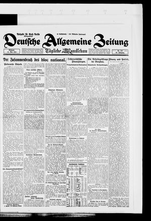 Deutsche allgemeine Zeitung vom 14.05.1924