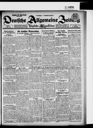 Deutsche allgemeine Zeitung vom 18.07.1924