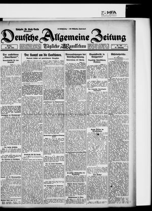 Deutsche allgemeine Zeitung vom 18.07.1924