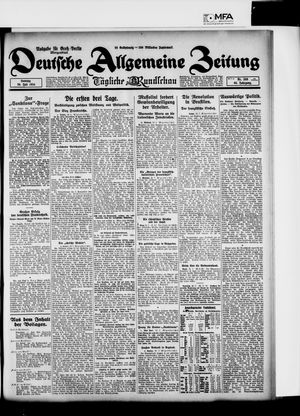 Deutsche allgemeine Zeitung vom 20.07.1924