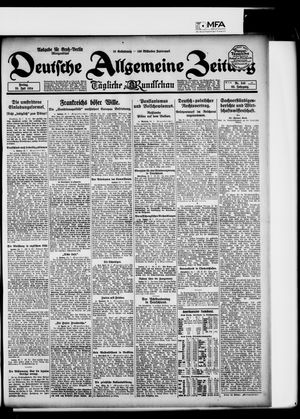Deutsche allgemeine Zeitung vom 25.07.1924