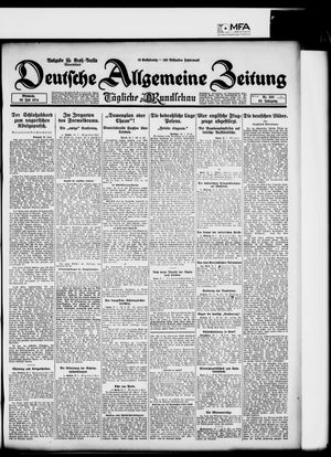 Deutsche allgemeine Zeitung on Jul 30, 1924