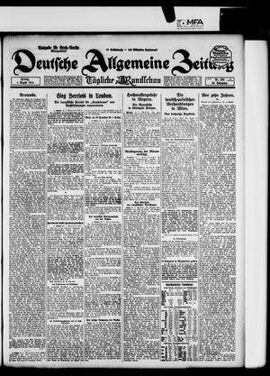 Deutsche allgemeine Zeitung vom 01.08.1924