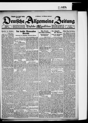 Deutsche allgemeine Zeitung vom 06.08.1924
