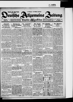 Deutsche allgemeine Zeitung vom 07.08.1924