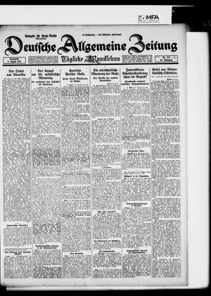 Deutsche allgemeine Zeitung vom 09.08.1924