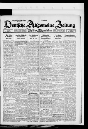 Deutsche allgemeine Zeitung vom 11.08.1924
