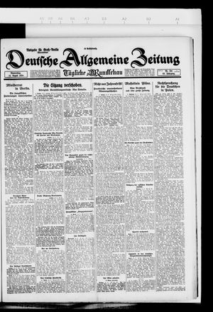 Deutsche allgemeine Zeitung on Aug 14, 1924