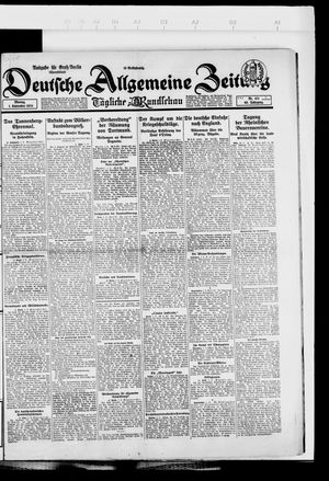 Deutsche allgemeine Zeitung vom 01.09.1924