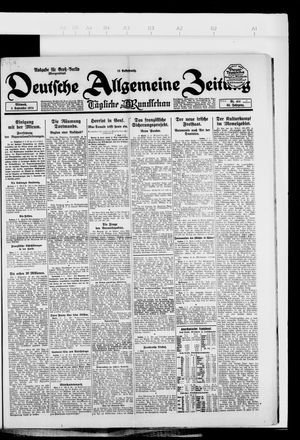 Deutsche allgemeine Zeitung vom 03.09.1924
