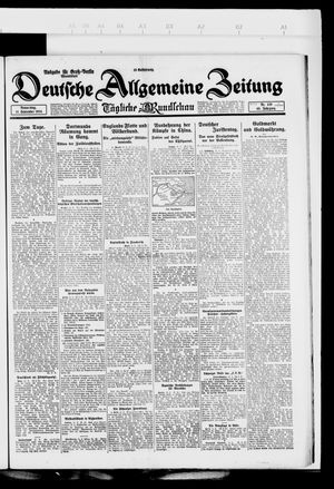 Deutsche allgemeine Zeitung vom 11.09.1924