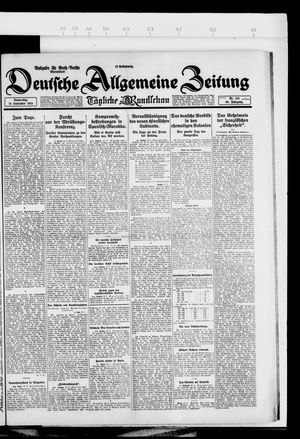 Deutsche allgemeine Zeitung vom 18.09.1924