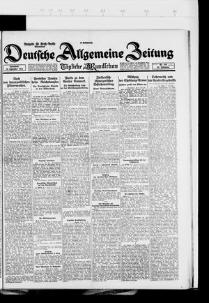 Deutsche allgemeine Zeitung vom 20.09.1924