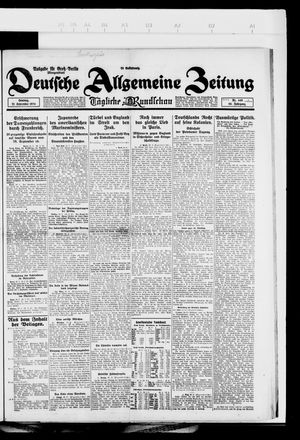 Deutsche allgemeine Zeitung vom 21.09.1924