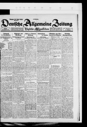Deutsche allgemeine Zeitung vom 22.09.1924