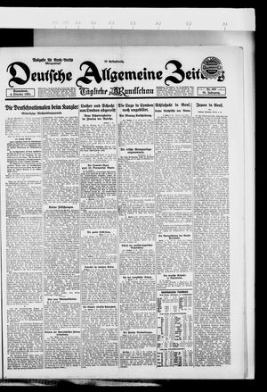 Deutsche allgemeine Zeitung on Oct 4, 1924