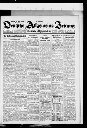 Deutsche allgemeine Zeitung vom 10.10.1924