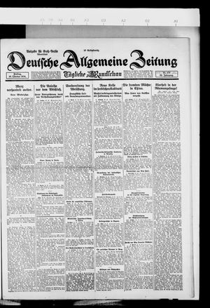 Deutsche allgemeine Zeitung vom 10.10.1924