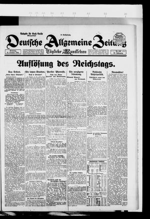 Deutsche allgemeine Zeitung vom 21.10.1924