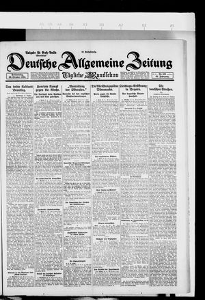 Deutsche allgemeine Zeitung vom 23.10.1924