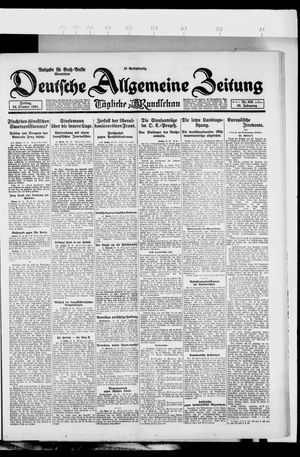 Deutsche allgemeine Zeitung vom 24.10.1924