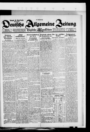 Deutsche allgemeine Zeitung vom 29.10.1924