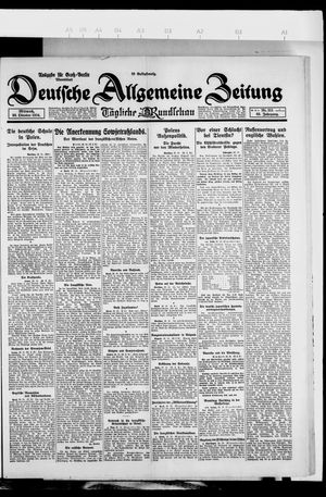 Deutsche allgemeine Zeitung vom 29.10.1924