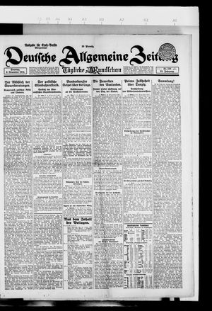 Deutsche allgemeine Zeitung vom 09.11.1924