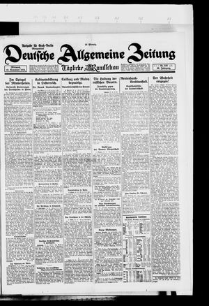 Deutsche allgemeine Zeitung vom 19.11.1924