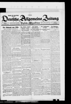 Deutsche allgemeine Zeitung vom 21.11.1924