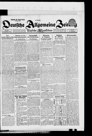 Deutsche allgemeine Zeitung vom 23.11.1924