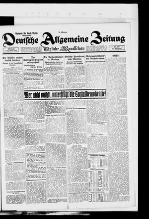 Deutsche allgemeine Zeitung vom 03.12.1924