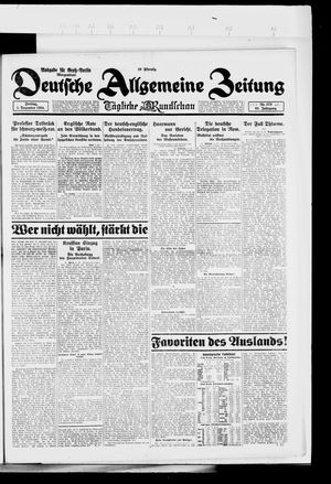 Deutsche allgemeine Zeitung vom 05.12.1924