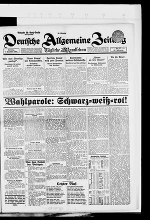 Deutsche allgemeine Zeitung vom 07.12.1924