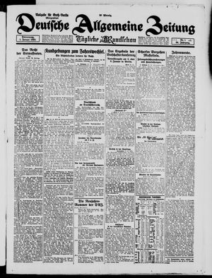 Deutsche allgemeine Zeitung vom 01.01.1925