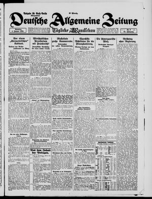 Deutsche allgemeine Zeitung vom 04.01.1925