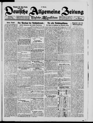Deutsche allgemeine Zeitung vom 06.01.1925