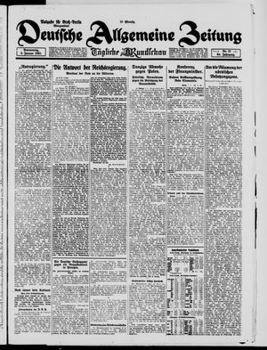 Deutsche allgemeine Zeitung vom 08.01.1925